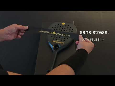tutorial d'installation de la protection de cadre sur raquette de padel