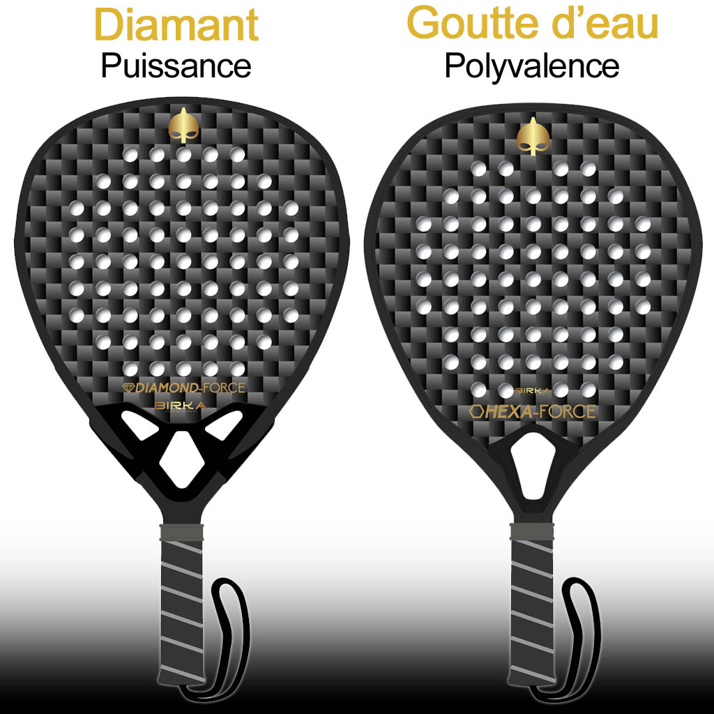 formes raquettes de padel